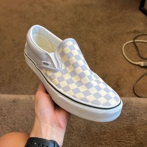 Vans checkerboard slip ons
